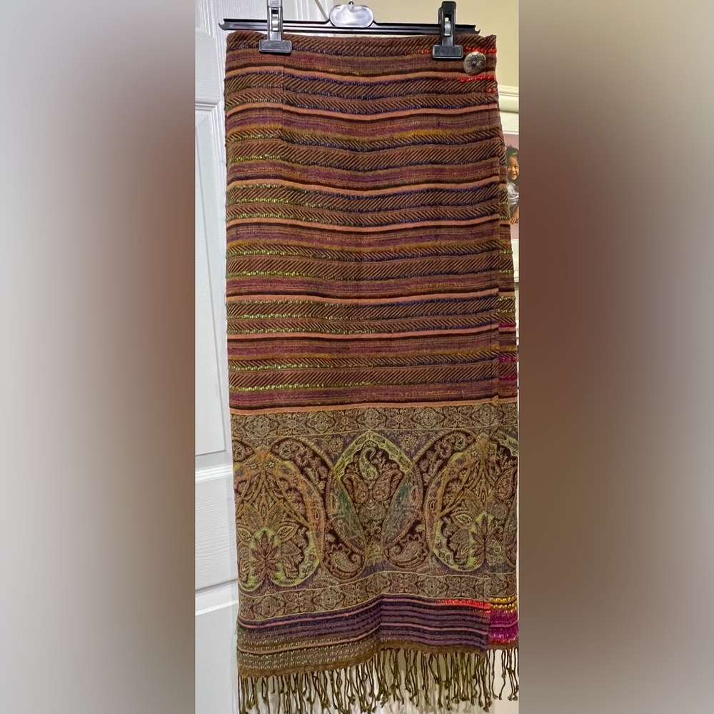 Tasha Polizzi T.P. Saddle Blanket Co  100% Wool Skirt